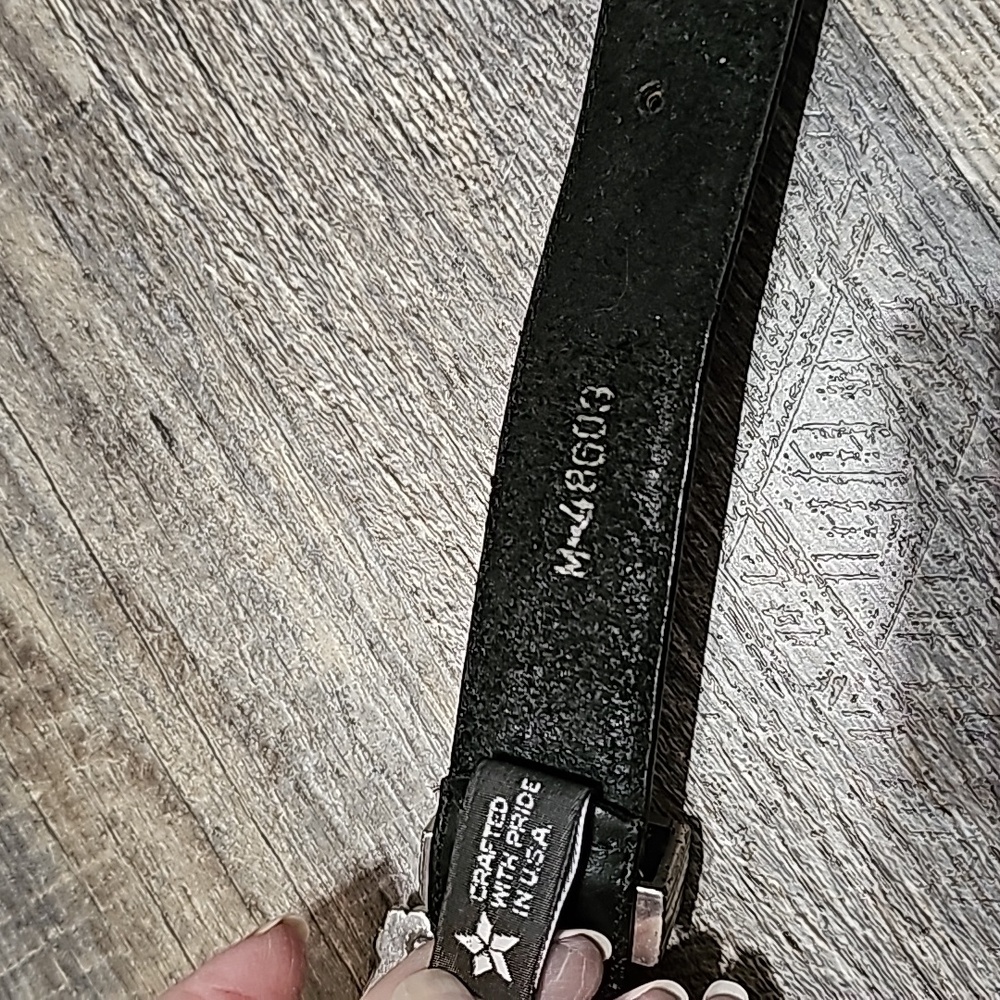 Brighton Black Leather Belt - Picture 10 of 11